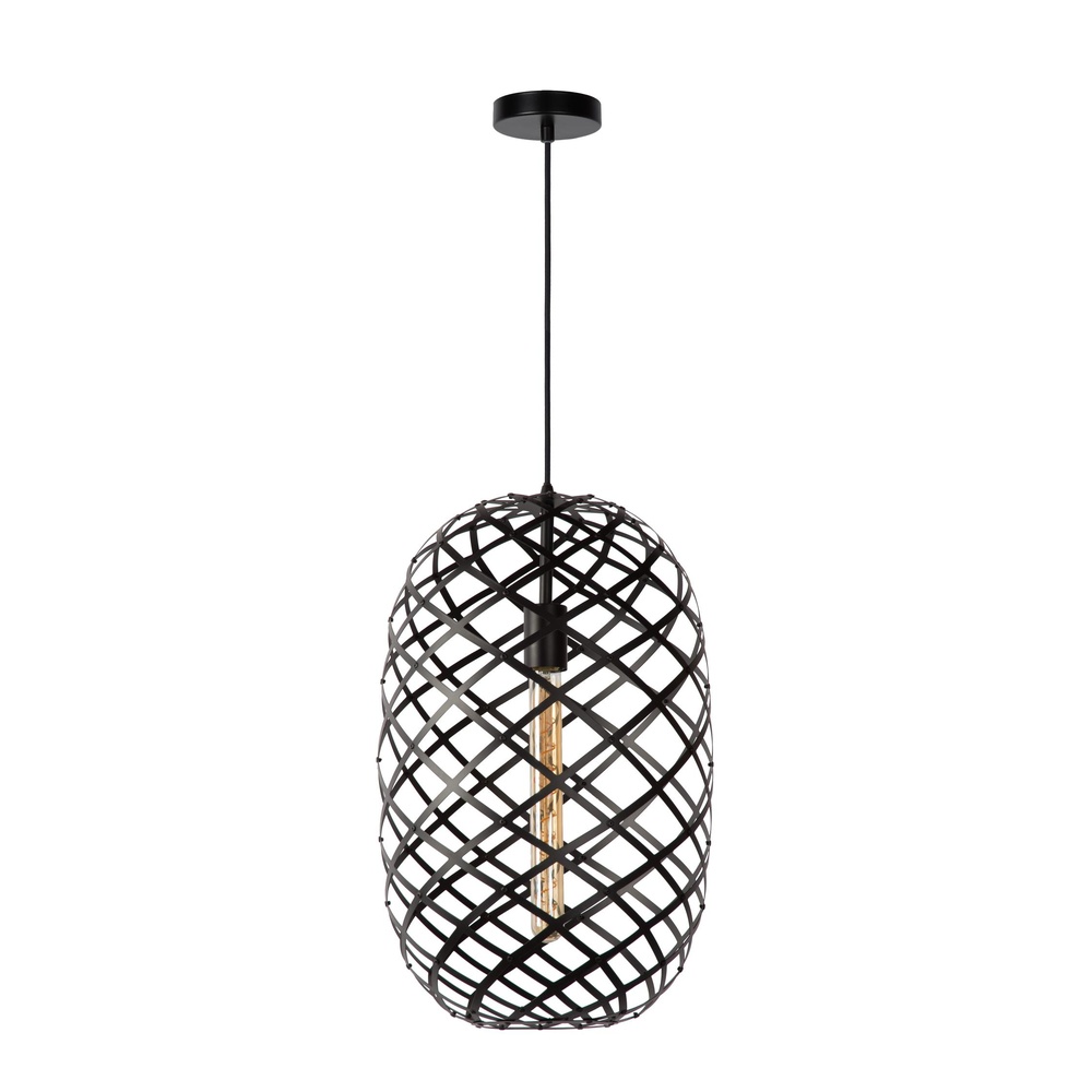 Lucide HanglampWolfram Ø 32cm zwart - 21417/32/30
